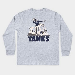 Defunct New York Yanks Football Team Kids Long Sleeve T-Shirt